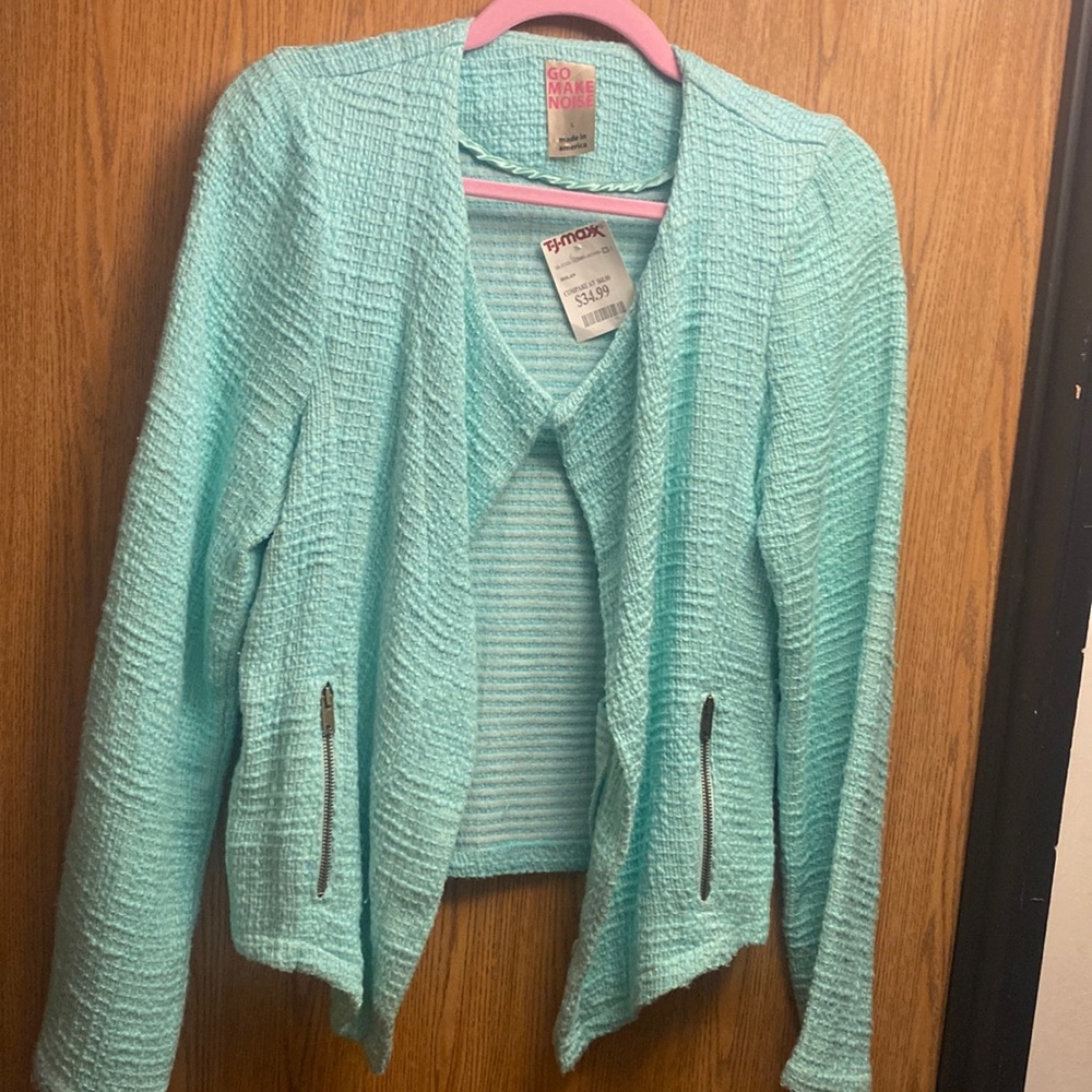 COPY - NWT Go Make Noise Teal Blazer